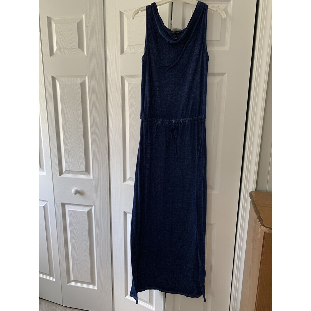 Allison Brittney Navy Blue Tank A-line Maxi Dress